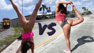 The best asses in the business, Abella Danger and Kelsi Monroe, battle it out