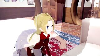 Jobless Reincarnation Mushoku Tensei - Eris Greyrat receives passionate 3D hentai creampie