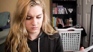 The girl couldn't stop rubbing her pussy, it was a curse for her