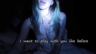 My stepsister came in to have fun with me, it was a scary experience