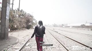 Skinny Venezuelan teen Elena Koshka gets fucked by Peruvian stranger