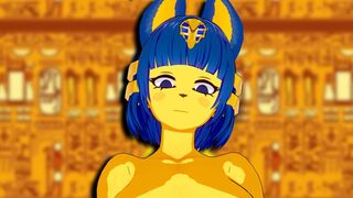 Hot Ankha girl riding a big cock in a new episode