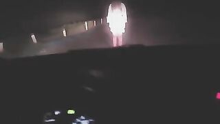 A sexy woman was exercising outdoors when she met a stranger and had sex with him