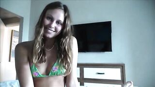 A step-daughter attempts to escape from her father during a family vacation
