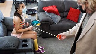 Adorable Princess Zerella Skies fucks her older lover in all holes