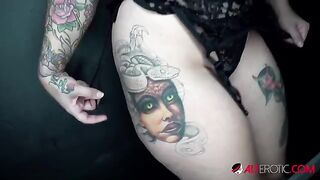 Tattooed and pierced slut Payton Preslee gets fucked hard