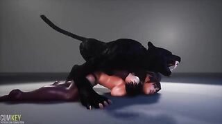Succubus seduced Furies and he inseminated her in 3D action