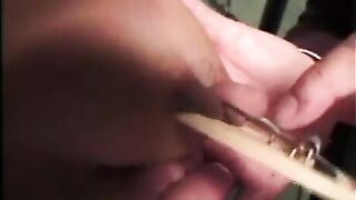 A sexy girl suffers from violence and big tits bondage