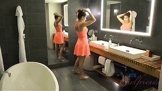 A day of oral relaxation arranged by a brunette for her lover