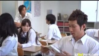 An Asian girl has a lot of fun with her boyfriend in an erotic setting