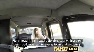 The bride got a wild ride with a taxi driver before the big day