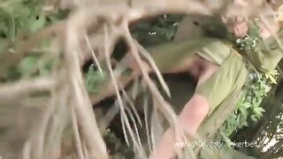 A peasant woman got fucked by a prince of thieves outdoors