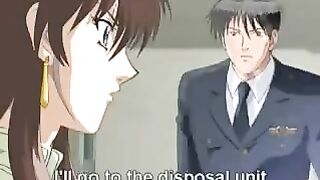 The big-eyed Hentai girl is good at blowing cock