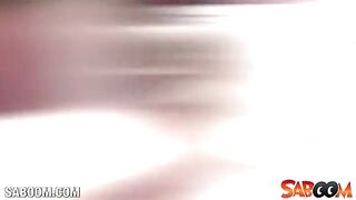 Girl greatly fucked herself with a big dildo, showcasing her love for intense solo play