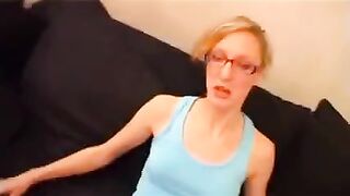 Sex with a thin French woman who is a little older than 18 and very hungry for cock