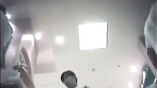 The hidden camera at the checkout shot undies of passing girls in the shop