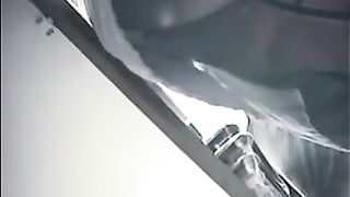 The hidden camera at the checkout shot undies of passing girls in the shop