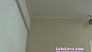 Girl shows her hairy pussy while jerking off in front of the camera