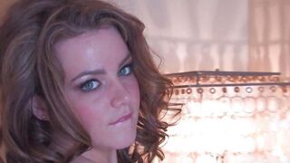 A super beautiful brunette with big tits almost immediately began to moan from the pleasuring