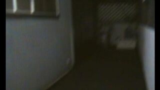 A fat woman dances naked in front of her husband, who is very excited