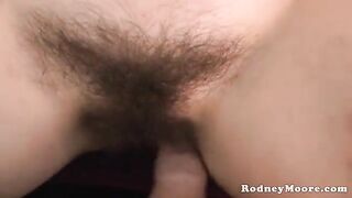 A neighbor with a hairy cunt wanted to fuck for a long time