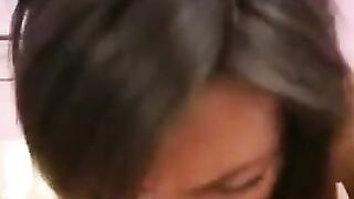 A cute Russian babe gently sits on a cock and grinds it
