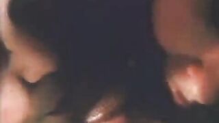 Cute girl fucks with two guys in a threesome sex