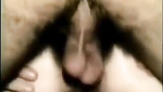 Amigo pushed a huge cock into my ass in a steamy scene