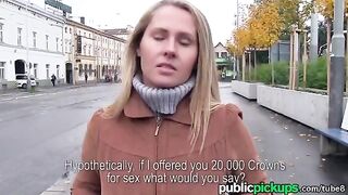 Blonde agreed to sex for a new sofa for her home