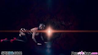 A hot brunette in leather, Christy Mack, masturbates her pussy solo