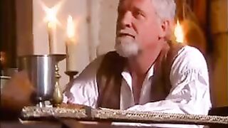 Guy fucked girls in a medieval style with his big natural tits