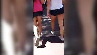 The beautiful ass of a student is calling for sex