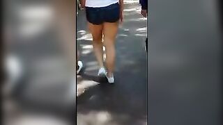 The beautiful ass of a student is calling for sex