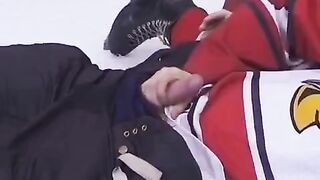 The hockey fan got her dream and had sex with her hero