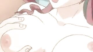 Hentai with cleaning woman's daughter and owner's son