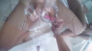 A guy fucked Karter Foxx under the shower, showcasing a steamy 60fps scene