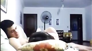 In the evening, as always, they decided to engage in intimate activities on the couch