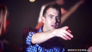 Skinny blonde teen gets fucked on the party with a huge cock
