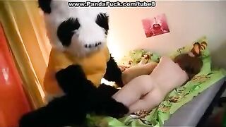 Plush Mishka, pervert, fucked his mistress or vice versa