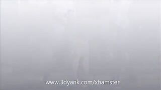 Babe-anime fucked by two huge monsters with hard cocks