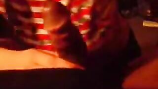 The sexy woman made a blowjob in the car for her lover