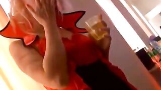 Student group orgy sex party on Halloween, the wildest college party ever!