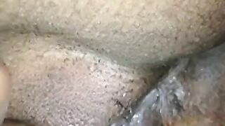 The girl took a huge cunni, her pussy was licking with pleasure