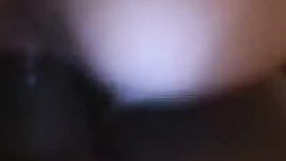 Negro dude with huge cock fucks hot Latina on the bed