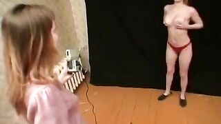 Two lesbian games with a Russian twist and intense passion