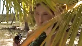 A couple has anal sex right on the beach, no limits