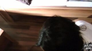 A woman fucked by her beloved in stockings and pantyhose