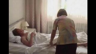 The daughter decided to have sex with a sleeping dad