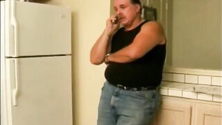 The old woman was not embarrassed to suck the cock of a young boy