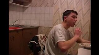 Mom gets fucked in the kitchen, much better than just incest